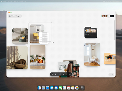 Reference Board app design catalog creative tools cursor desktop document folders macos native app notes productivity reference board teamwork workspace