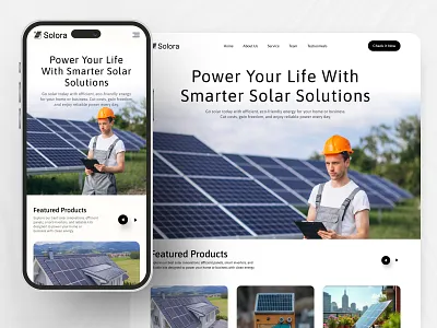 Solar Landing Page Design antdesk design ecommerce efatuix energy homepage landing page design landingpage renewable energy responsive design solar solar energy solar panel solar panel website solar solutions ui design uiux designer web design website website design