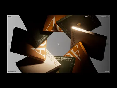 Hover Exploration №002 c4d design interaction octane typography ui web