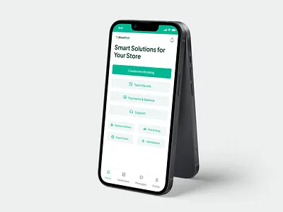 Courier Merchant App-Before vs After Redesign app redesign booking app courier app dashboard delivery app design homepage merchant app mobile app product design ui user experience user interface ux