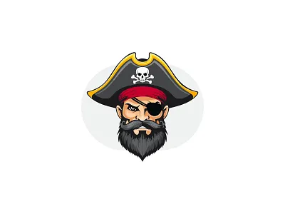 pirate Mascot logo cartun logo mascot logo modern logo pirate logo pirate mascot logo