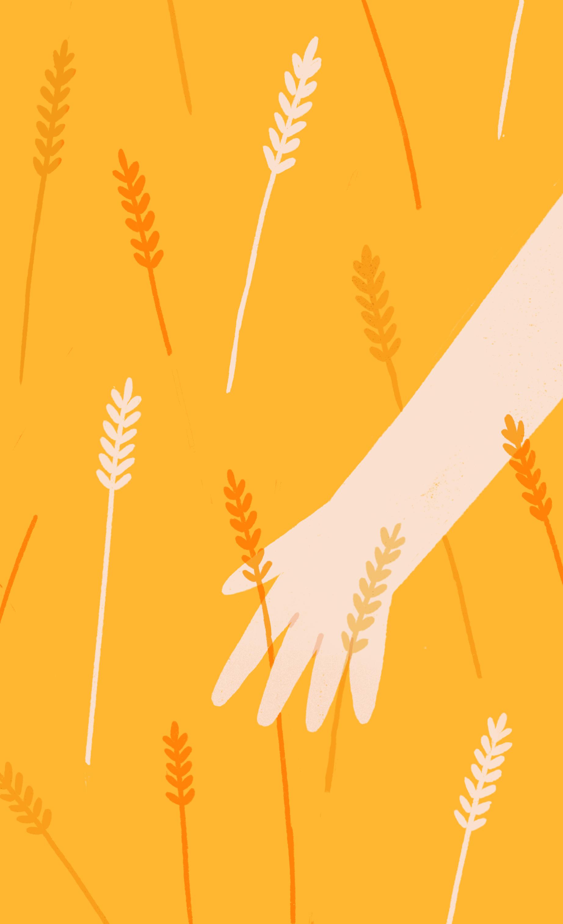 Simple Pleasures feel field hand illustration procreate rye texture touch