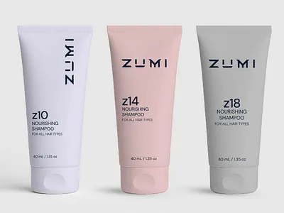 ZUMI SHAMPOO – TUBE PACKAGING DESIGN & 3D MOCKUP 3d 3d mockup app bag design beauty bottle box branding cosmetic design graphic design haircare illustration label label design logo personalcare tube ui