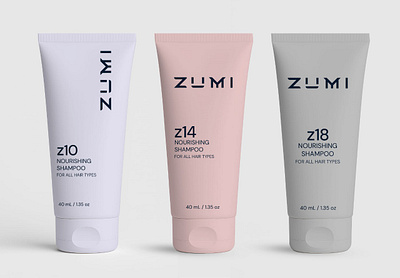 ZUMI SHAMPOO – TUBE PACKAGING DESIGN & 3D MOCKUP 3d 3d mockup app bag design beauty bottle box branding cosmetic design graphic design haircare illustration label label design logo personalcare tube ui