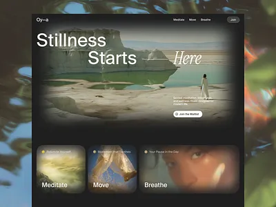 Wellness Website Exploration bachoodesign clean design interface mindfulness ui website wellness