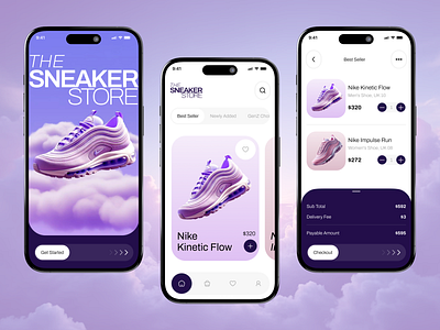 Sneakers Shopping App UI adidas shoes design animation branding design digital store ecommerce mobile app design online shop online store shoe app shoe store shoes shopping shopping cart sneakers app sneakers ecommerce sneakers mobile apps sports design uiux user interface