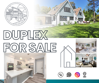 Duplex SALE , Facebook post , dummy branding graphic design