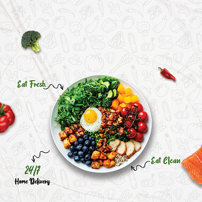 Social Media Post brochure food healht social media post