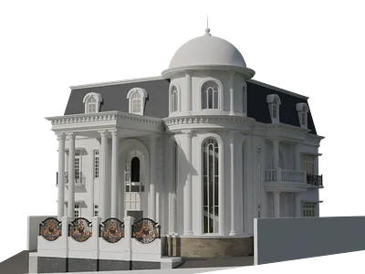 LUXURY EXTERIOR CLASSIC HOUSE 3d architecture archviz classic house luxury