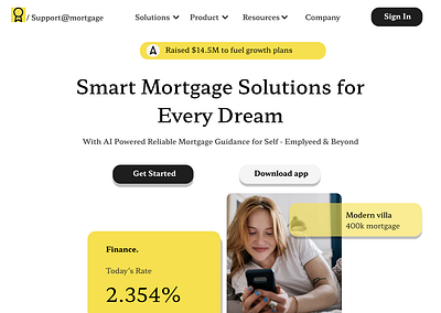 Mortgage Website design illustration mortgage