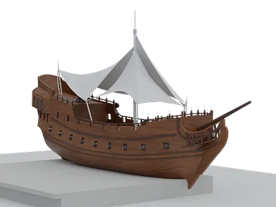 3d ship building 3d building ship statue