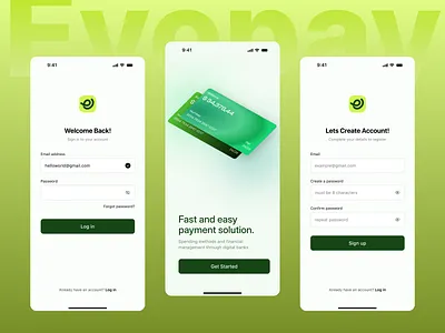 Evopay – Fintech Mobile App UI/UX dESIGN figma finance management fintech fintech mobile app illustration saas saas design ui design user centric user experience uxui