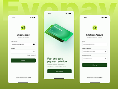 Evopay – Fintech Mobile App UI/UX dESIGN figma finance management fintech fintech mobile app illustration saas saas design ui design user centric user experience uxui