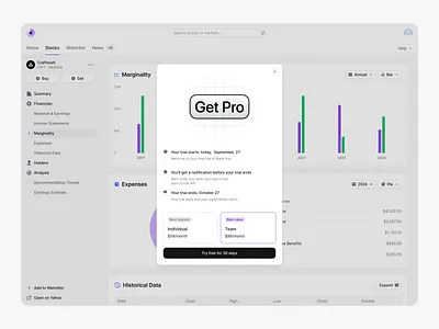 Get Pro Modal uikit