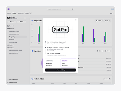 Get Pro Modal uikit