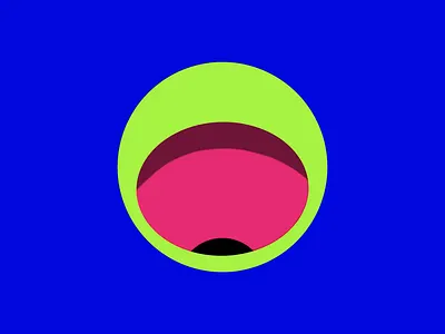 Rolling Eye 2d illustration acid animation audio audio art eye flat illustration gif loop motion graphics music visualizer procreate psychedelic rolling eye trippy trippy animation