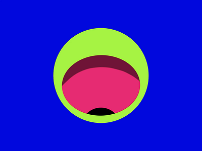 Rolling Eye 2d illustration acid animation audio audio art eye flat illustration gif loop motion graphics music visualizer procreate psychedelic rolling eye trippy trippy animation