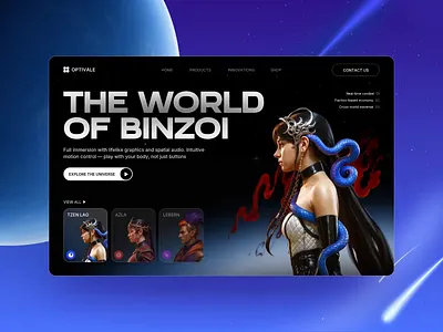 Gaming | VR Game | Landing Page Design | Web Design | Game UI animation game game design game design ui game landing page gaming gaming design landing page landing page design product design responsive design ui ux vr game vr game design web web design web interface design web responsive design web site web ui design