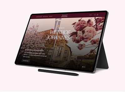 Winery Landing Page Concept — Weinhof Johannes creative design german winery landing page luxury minimus agency ui wine