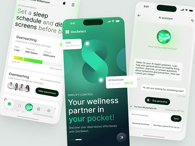Mobile design for Digital Health app design design discover interface ios app design mobile app product service startup ui uiux ux