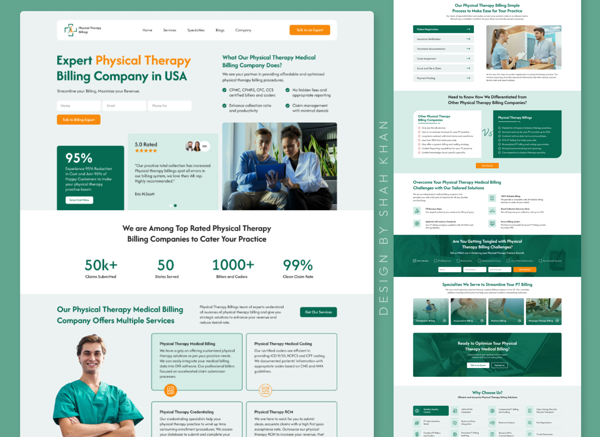 Website Design design designer figma figma design figma expert healthcare healthcare website landing page medical medical billing pro designer senior designer ui ui design uiux user experience user interface ux design website design website redesign
