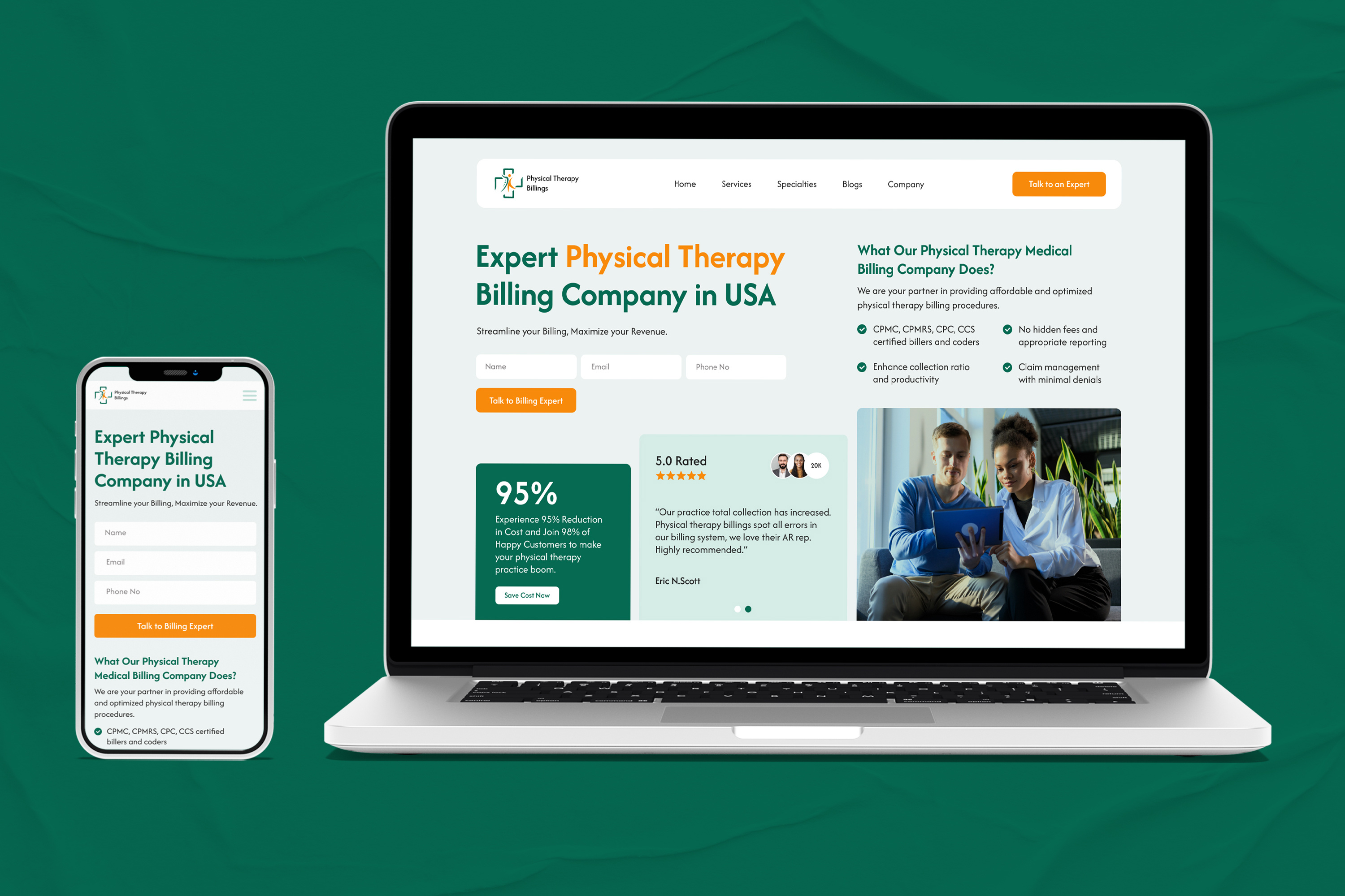 Example of Website Design (10 Pages)