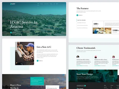 💨 HVAC System Website – Arizona Full Page Design appdesign branding creativedesign design designshowcase figma figmadesign illustration moderndesign prototype ui uidesign ux uxdesign webdesign