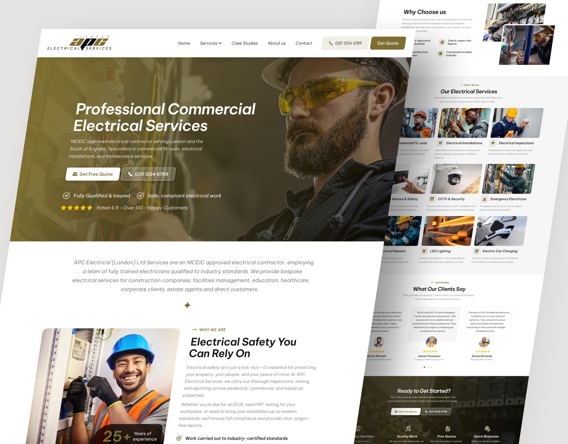 Electrical Services Website Landing Page Design commercial electrical services commercial website electrical contractor website electrical landing page electrical service electrical services electrical services london electrical services ui electrical services website electrical website uiux electrician website engineering website home repair website home services installation maintenance plumber service plumbing website uk commercial website ux ui case study website landing page