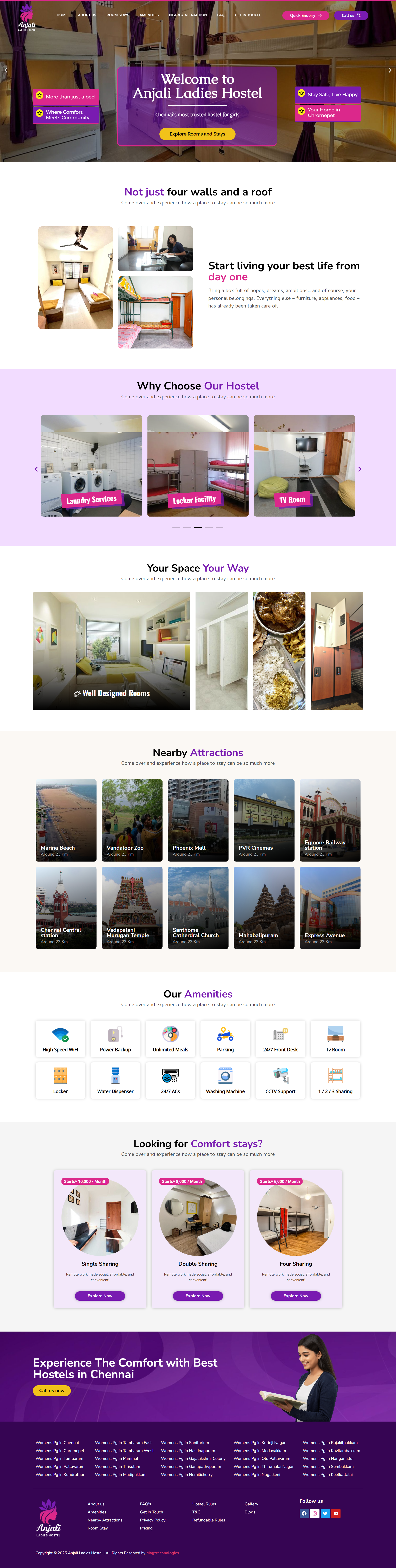 Hostel Page Design design logo ui web webdesign webdeveloper wordpress