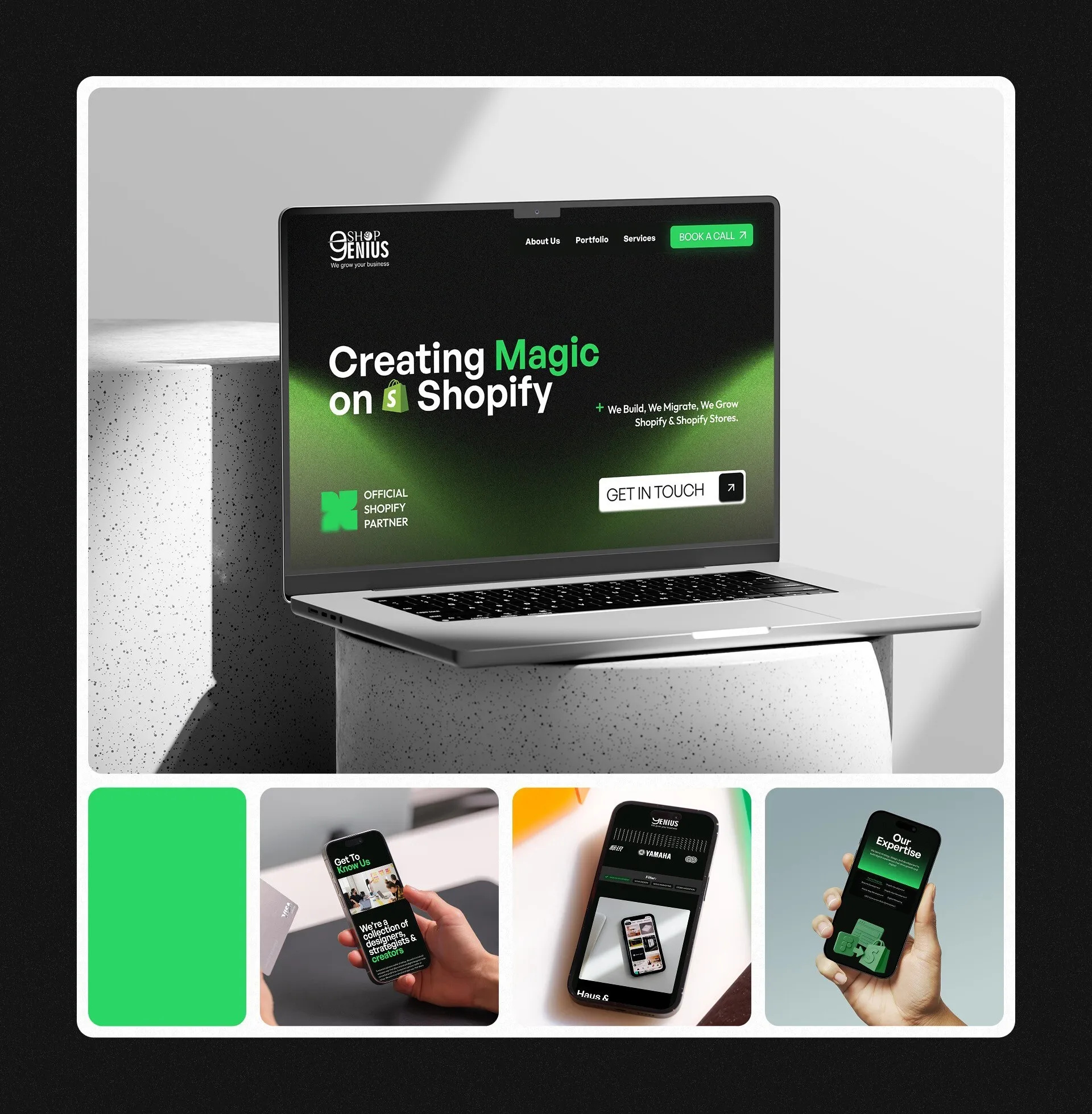 Agency Website Redesign | Framer Development | Figma UI branding figma framer shopify ui uiux ux web designer