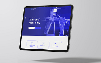 Interventional systems - website graphic design healthcare landing page medical robotic ui web desing