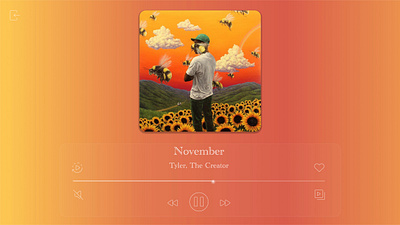 Car Music Player Concept concept daily ui graphic design music player ui design web design