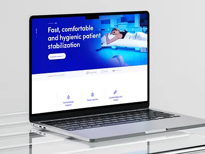 Interventional systems website graphic design healthcare landing page medical robotic ui webdesign website