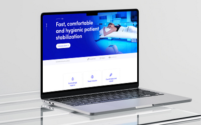 Interventional systems website graphic design healthcare landing page medical robotic ui webdesign website