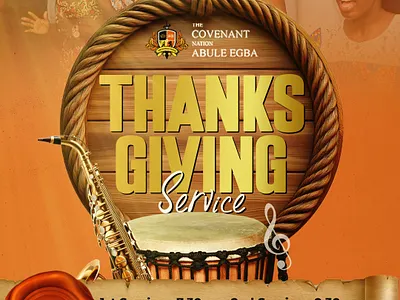 Thanksgiving Service branding design graphic design logo social media post design