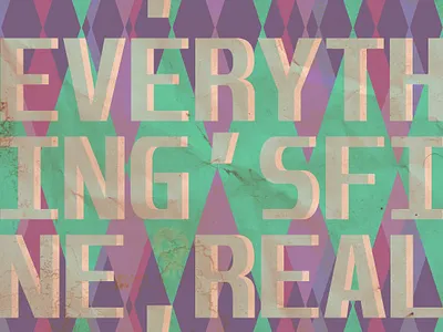 EVERYTHING IS FINE POSTER album art graphic design photoshop poster design show flyer