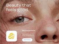 MINDÉ Landing Page cosmetics logo ui ux web design