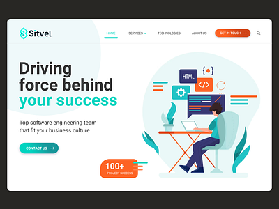 Home page for the software engineering team design icon ui ui design