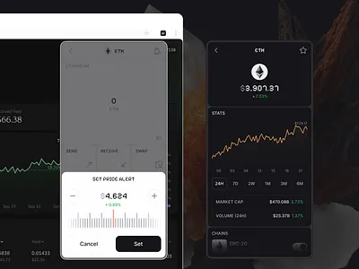 Crypto Wallet App UI Kit – Assets in browser plugin app design system ios plugin ui ui kit ux wallet web3