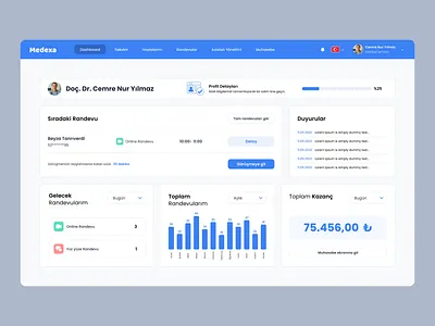 Medexa – Doctor Dashboard & Appointment Management admin panel appointment management clinic panel dashboard design doctor dashboard healthcare ui medical app uiux design web app design