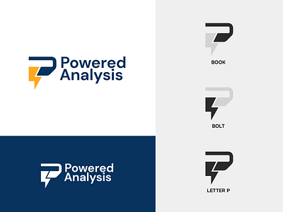 Data education logo b2b bolt book brand branding design education elegant graphic design letter lightning logo logo design logo designer logotype modern p saas tech web3