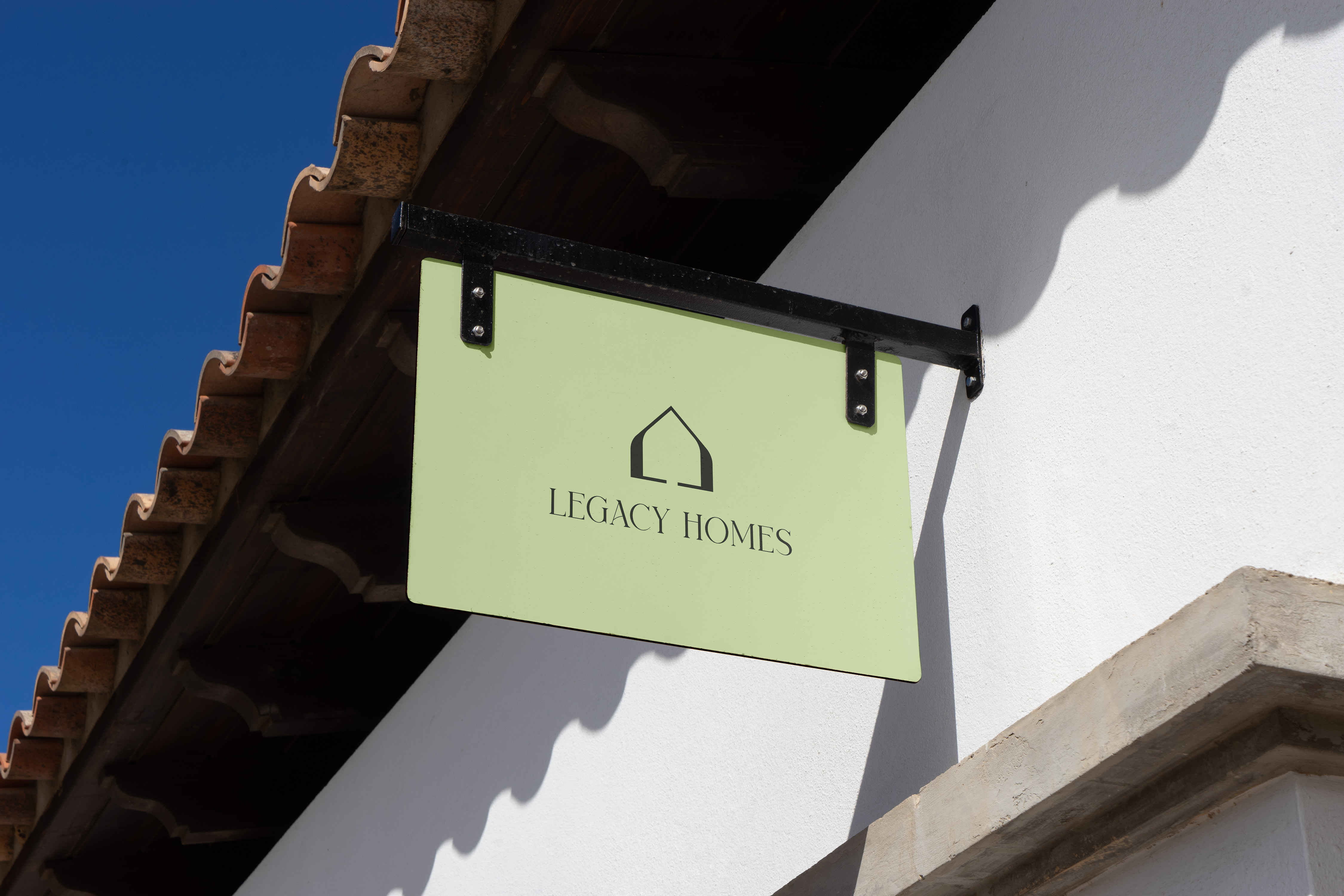 Legacy Homes Real Estate Logo & Brand Design Case Study construction logo mortgage logo pixso design