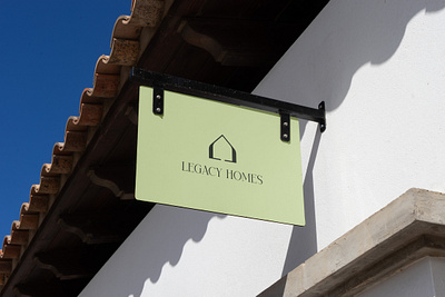 Legacy Homes Real Estate Logo & Brand Design Case Study construction logo mortgage logo pixso design