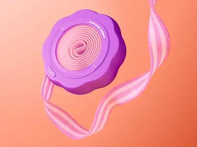 3D Concept Tape – CG Render, Playful Design 3d 3d art 3d design 3d drawing 3d graphics 3d illustration 3d model 3d modeling 3d render 3d visual b3d blender c4d cinema4d graphic design illustration illustration art orange pink purple
