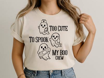Halloween t shirt design boo design fashion ghost halloween halloween vibes haunted horror illustration monster october pumpkin skeleton spooky trick or treat tshirt typography vector