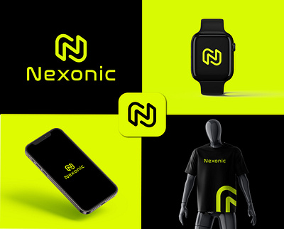 Nexonic – Modern Tech Logo Design branding branding design branding logo graphic design letter logo logo logo design n letter logo n letter logo design n logo n logo design