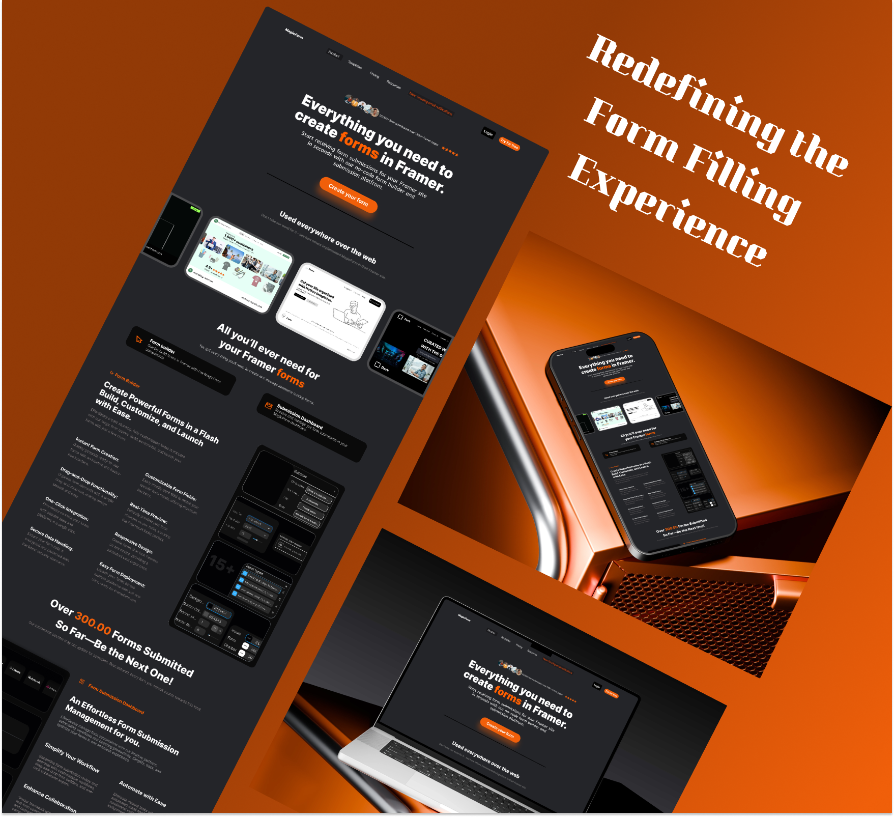 Form Filling Made Simple – Landing Page UI/UX figma interaction design interface design landing page prototyping ui design uiux design user experience ux design web design wireframing