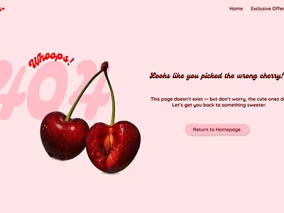 404 Page Concept 404 page concept daily ui error page ui design web design