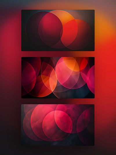 Acrylic Circles Glow - 6 Minimal Abstract Desktop Wallpapers aesthetic background desktop gradient minimal texture wallpaper workspace