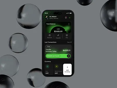Finance App UI Design app app design bank banking banking app crypto crypto app customer relationship management finance finance app fintech fintech app mobile app neo bank total balance ui ux wallet
